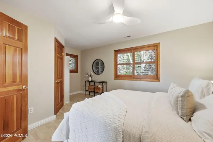 2nd bedroom on the upper level with a walk-in closet.