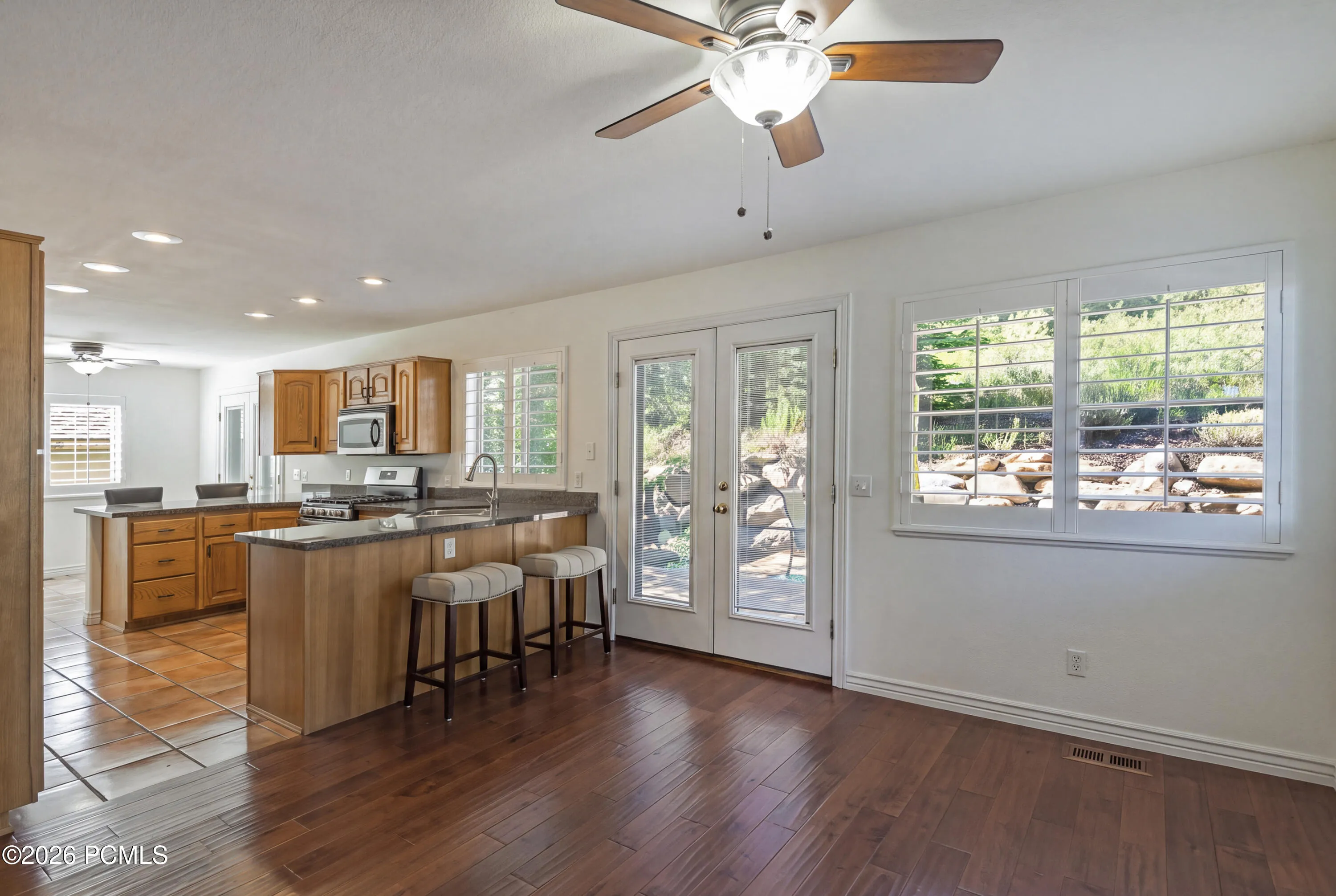 Family Room to the Kitchen & Back Deck