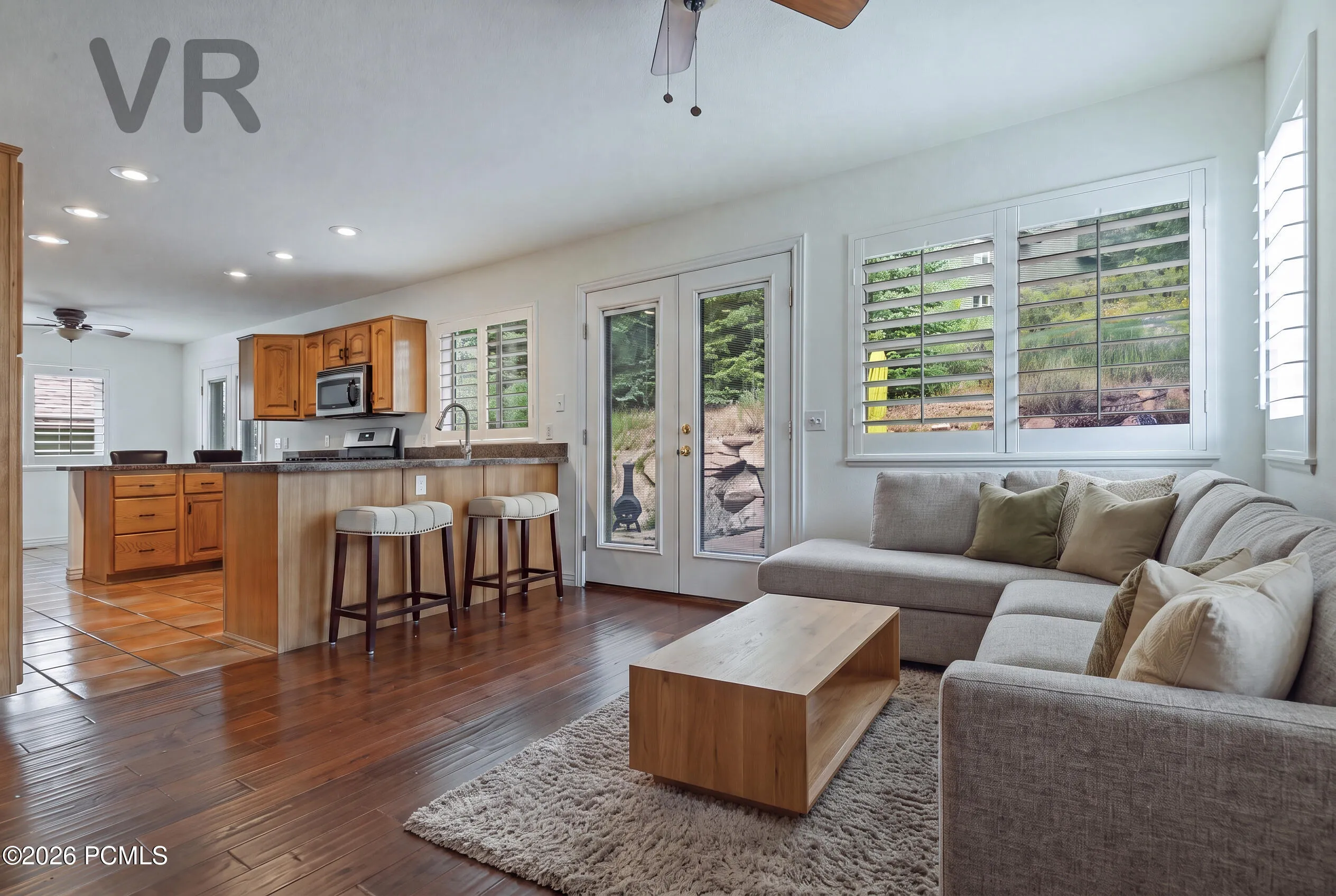 Family Room to the Kitchen & Back Deck