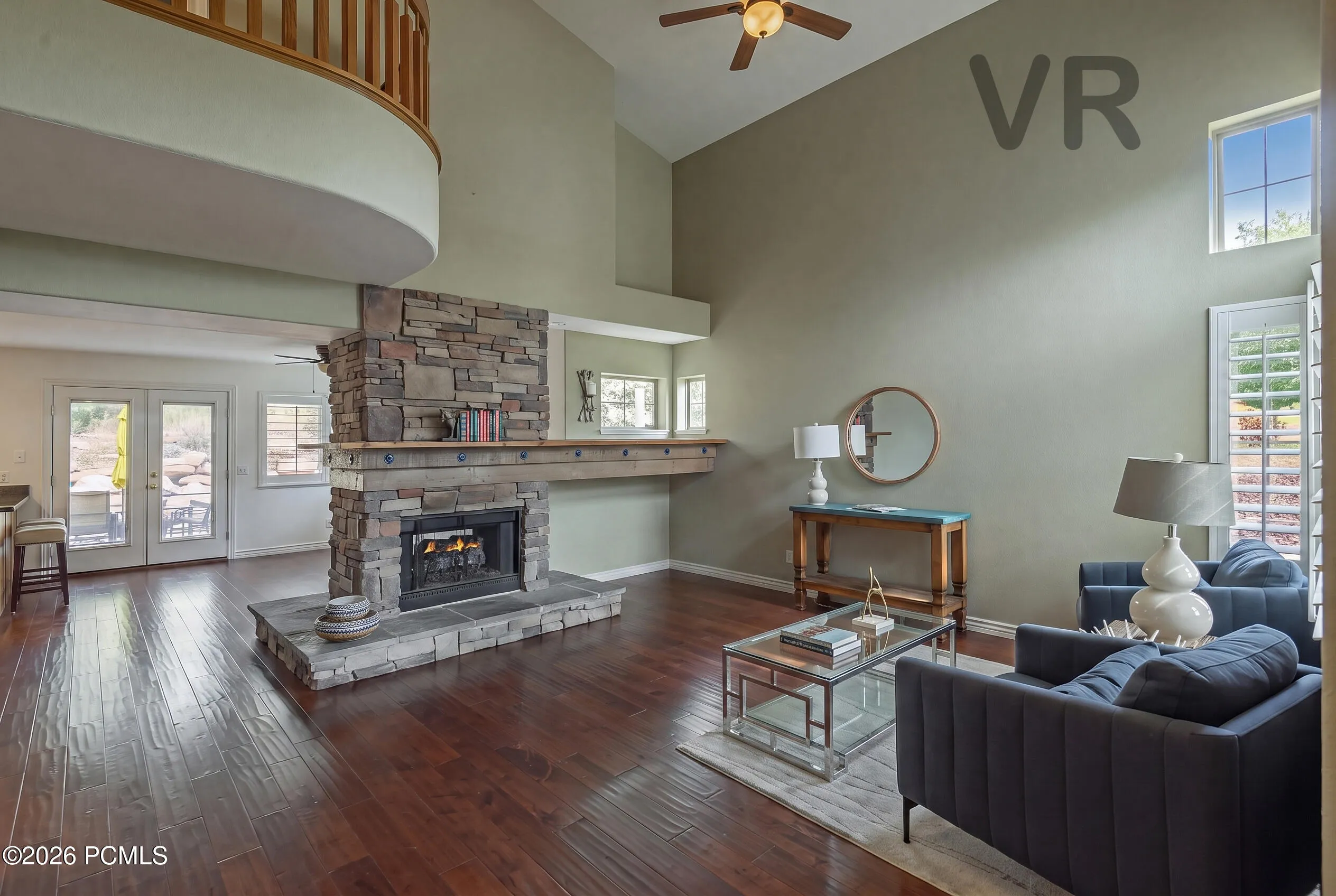 Living Area to the Family Room