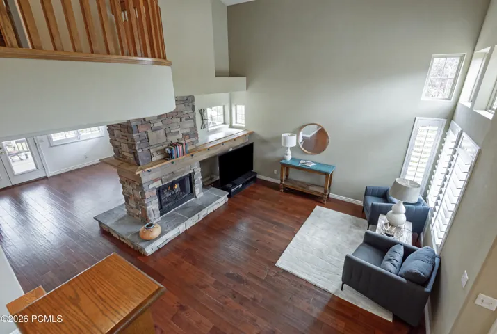 Upper Level looking down on the Living Area