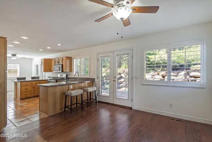 Family Room to the Kitchen & Back Deck