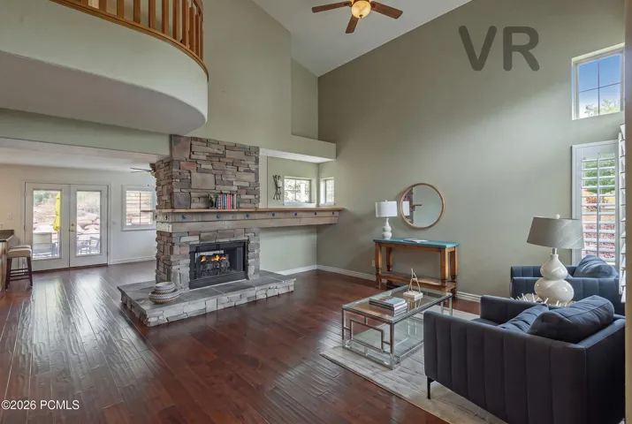 Living Area to the Family Room