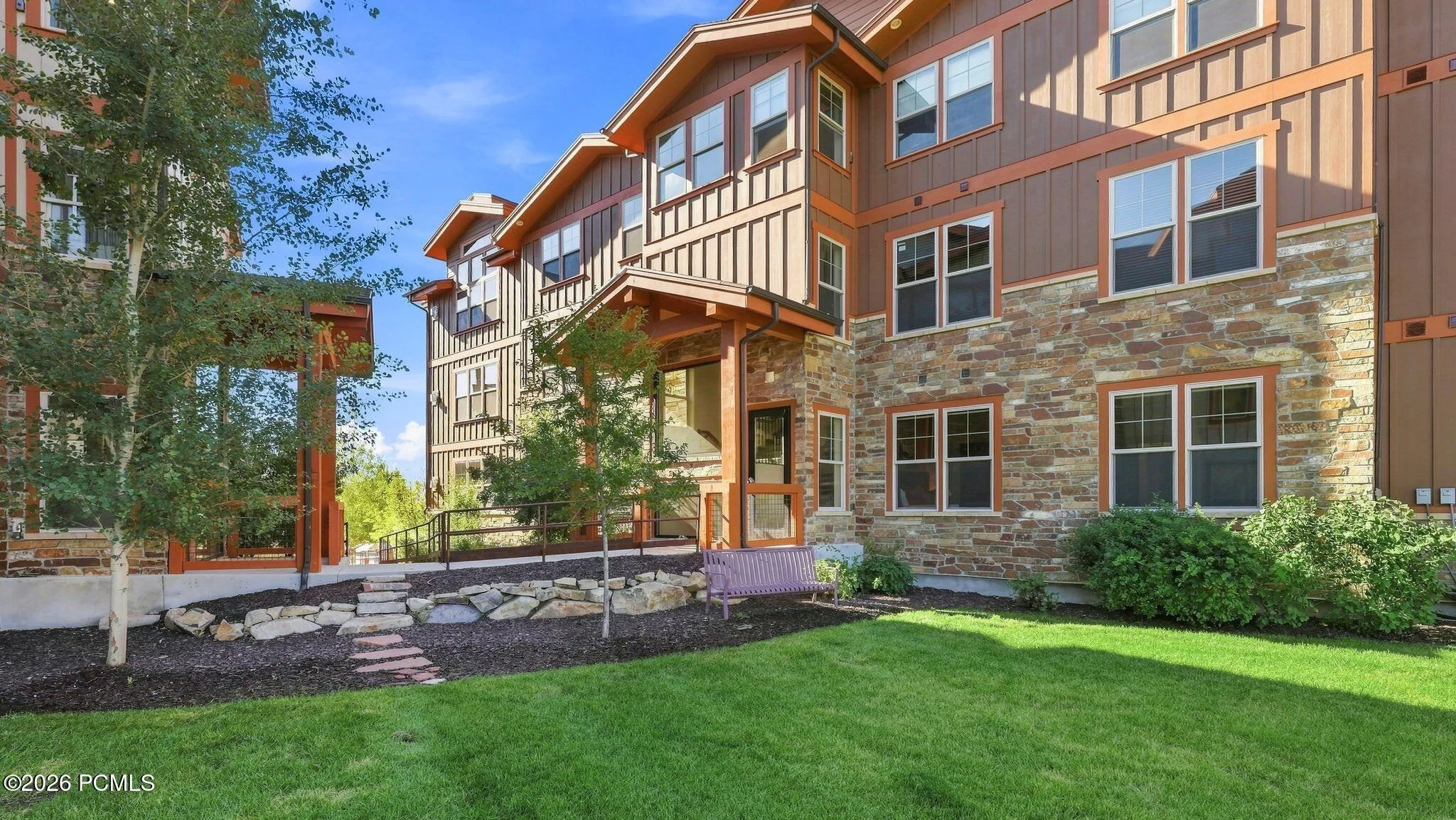Landscaped grounds and building exterior - Deer Park 102, Jordanelle, Heber City UT