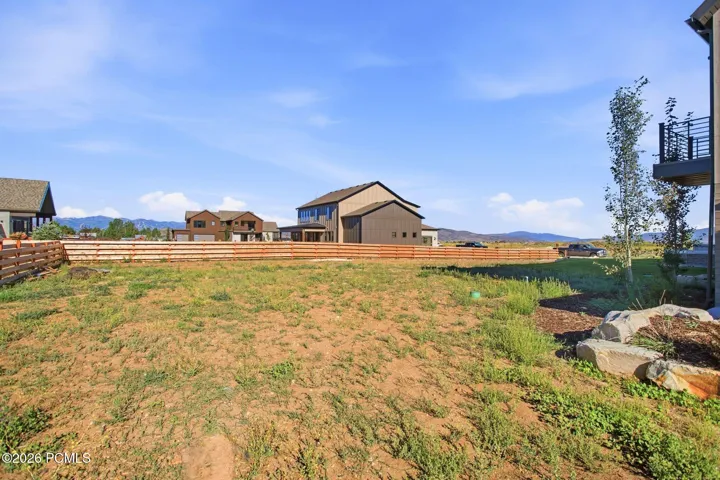 Large back yard