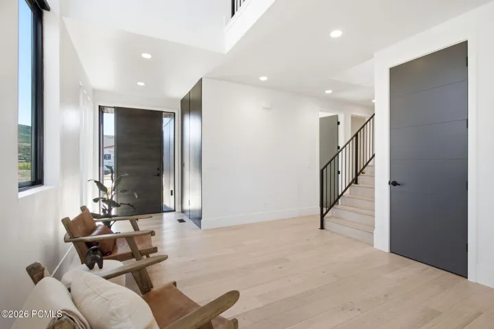 Entry and upper level stairs