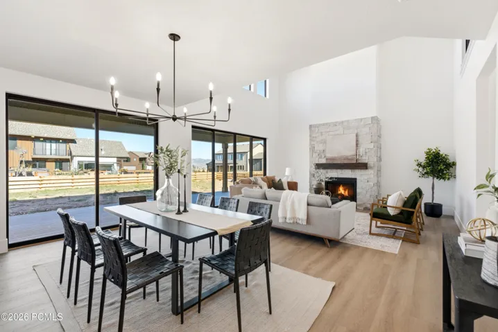Dining and living room