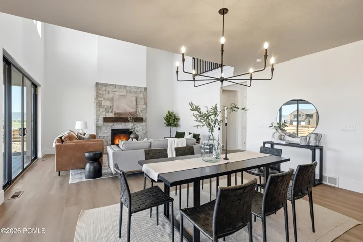 Semi-private dining in great room