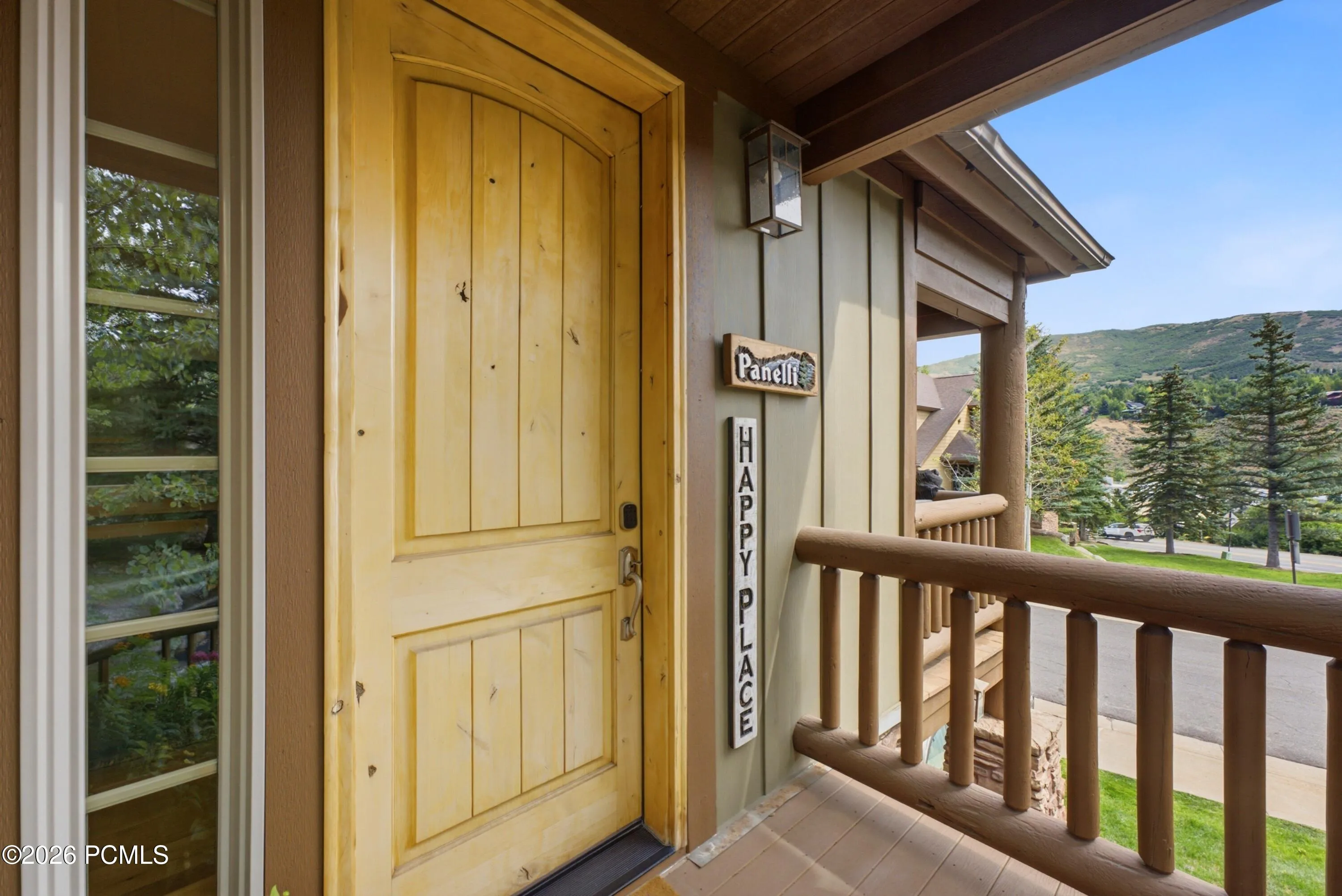 Covered front door area