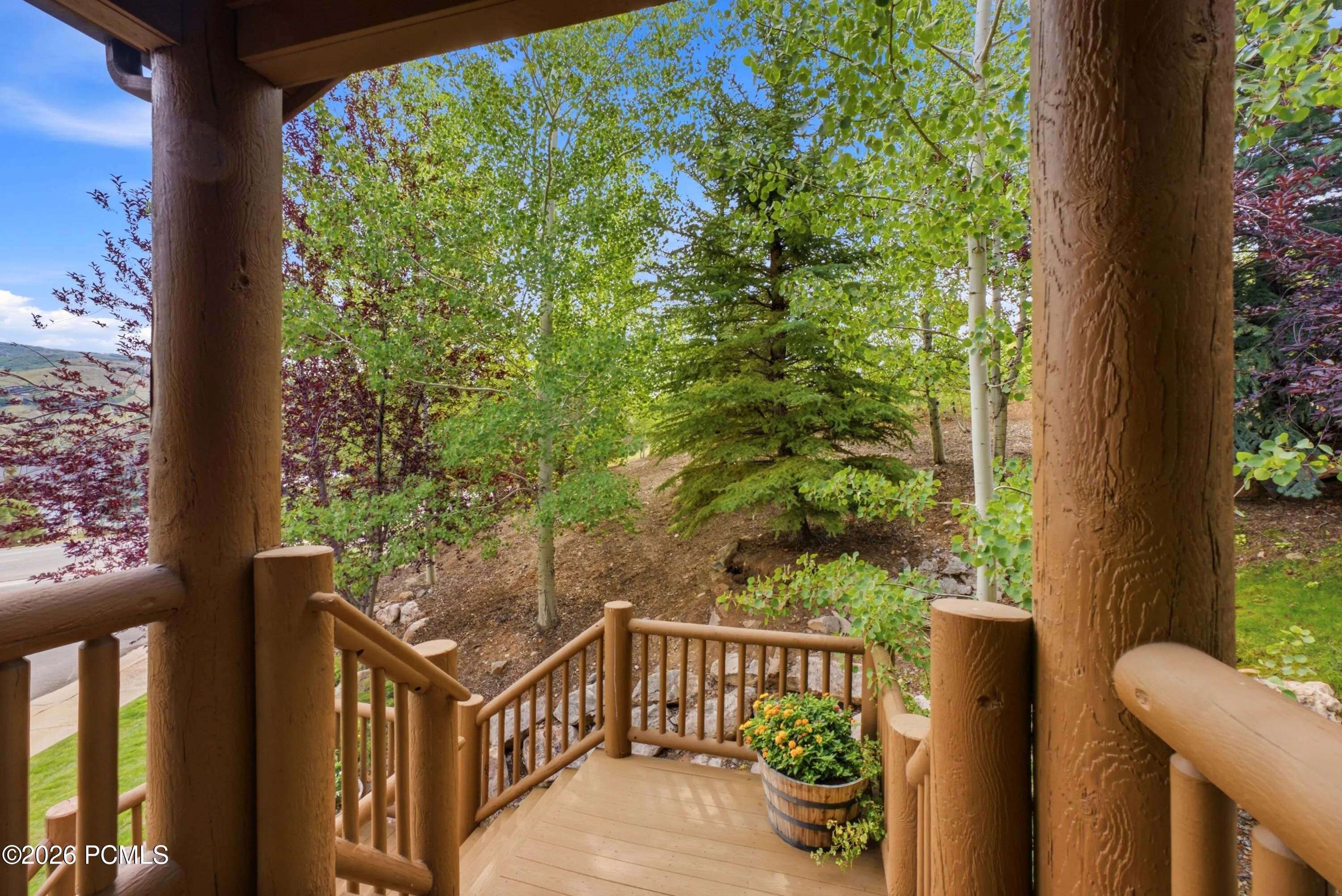 End unit with surrounded by beautiful landscaping