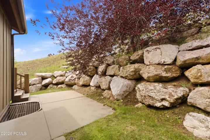Private back patio