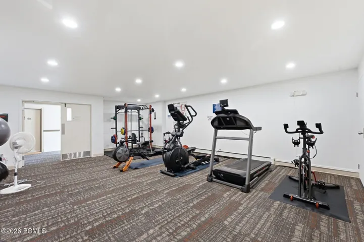 Fitness for Edelweiss in lower level of this building