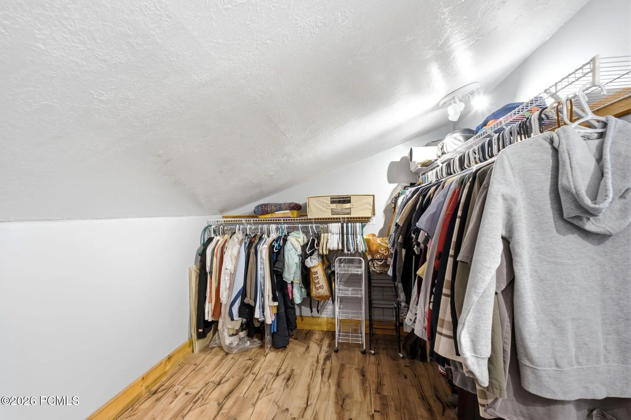 walk-in closet attached to bedroom/bathroom on level 2