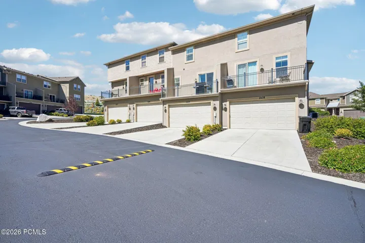 Building exterior from the street with mountain-modern detailing.