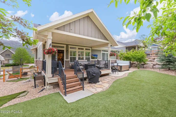 Covered east facing patio