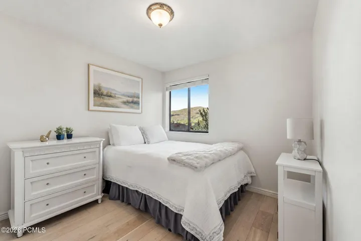 Bedroom with mountain views.