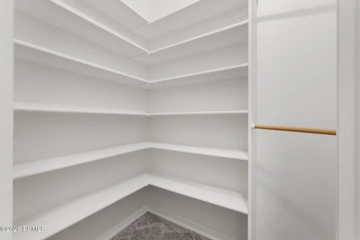 Lower level storage closet