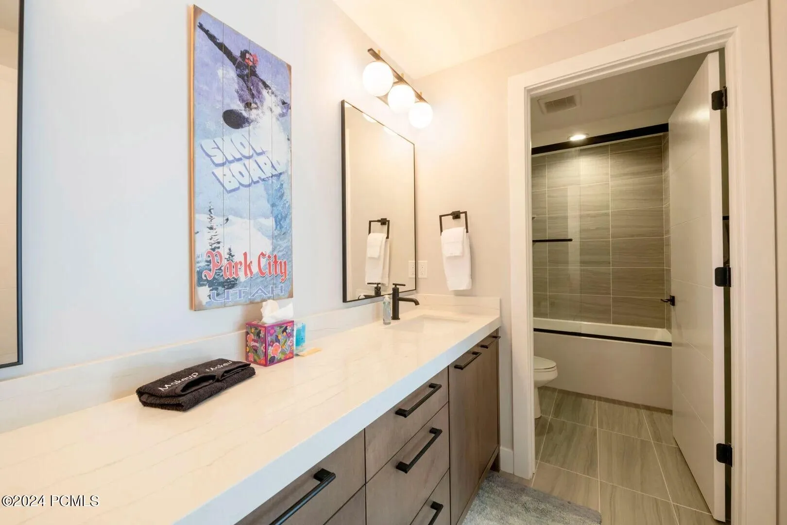 Basement bathroom for 2 bedrooms