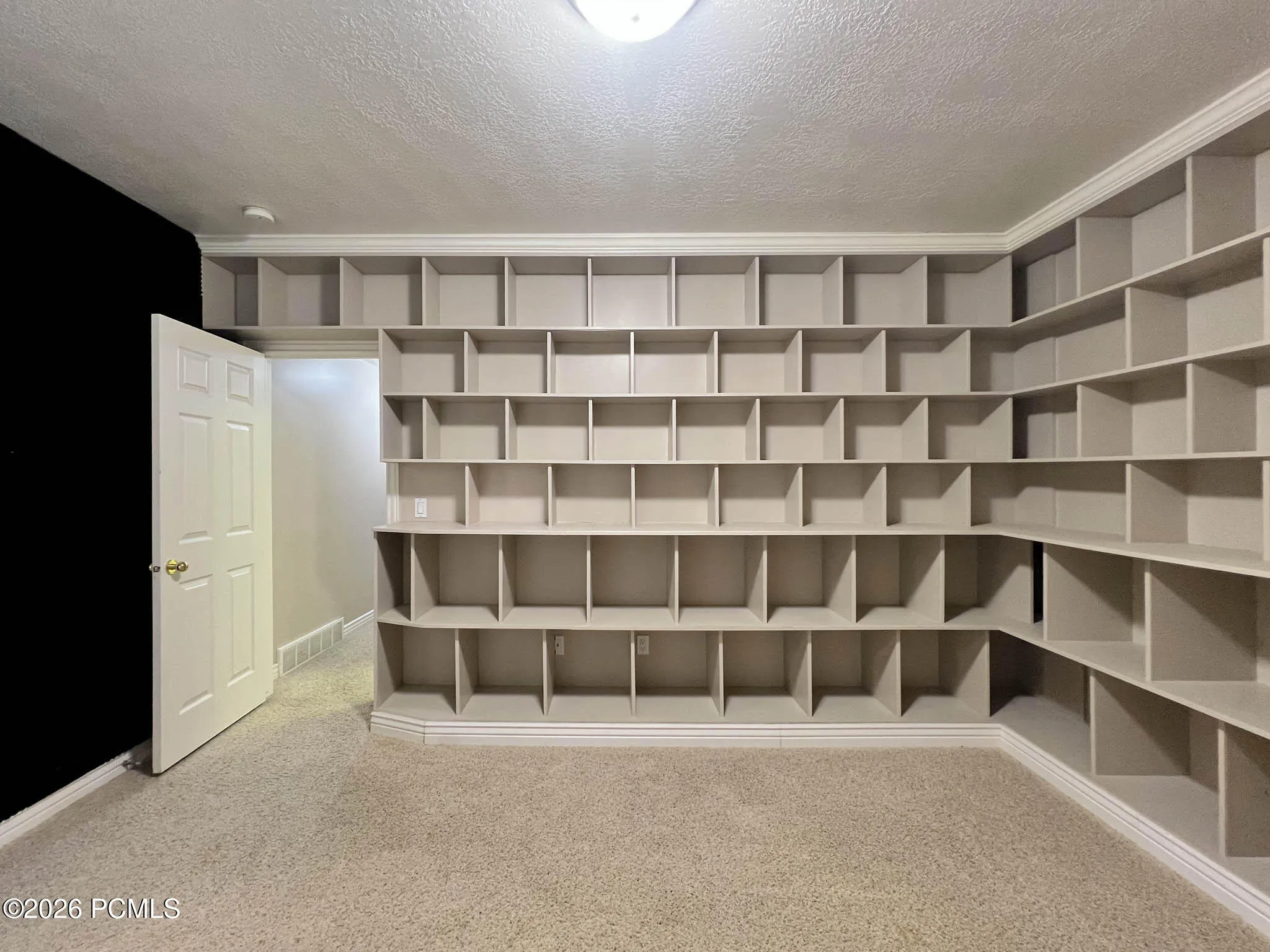 Lower-level bedroom w/ walk-in closet
