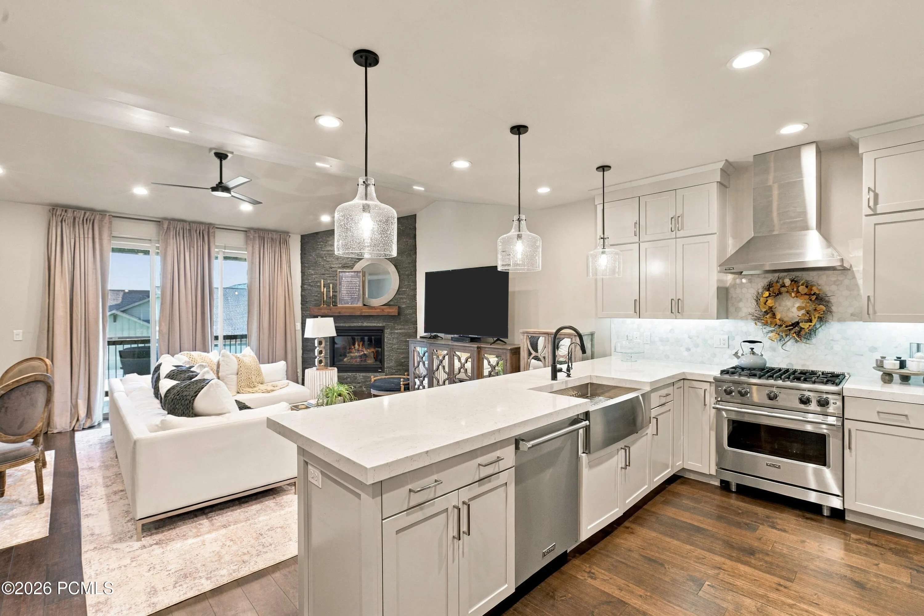 Gorgeous Rock Fireplace