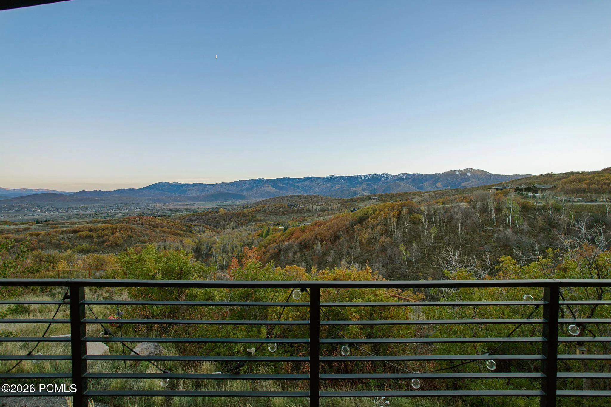 View toward Deer Valley and Park City Mountain Resort from the private indoor/outdoor office.