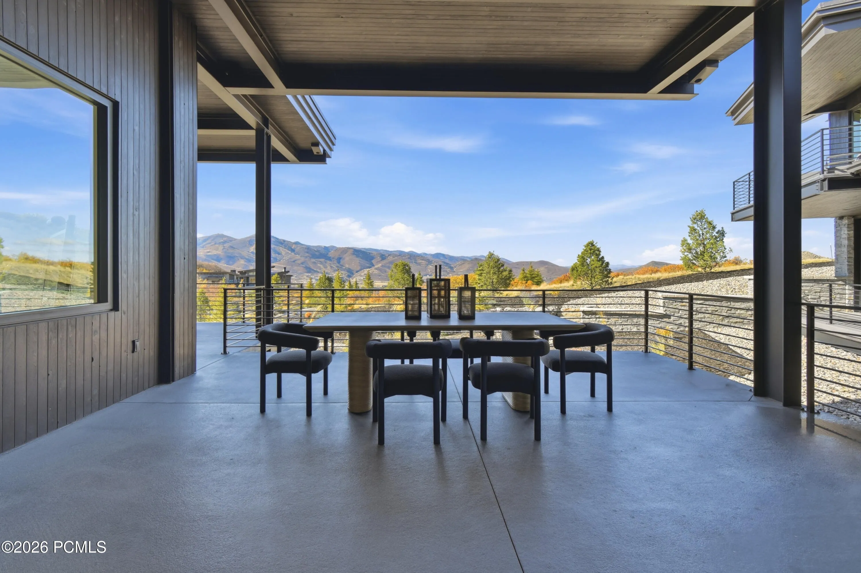 Elevate alfresco dining onto your covered deck, where captivating views set the stage for sunlit breakfasts & leisurely lunches to intimate dinners beneath a canvas of evening colors, sweeping vistas & the ever-changing landscape provide a captivating backdrop. Plumbing for a future grilling station adds thoughtful versatility to this elevated open-air experience.