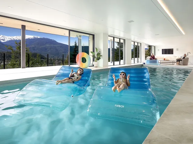 View of indoor pool