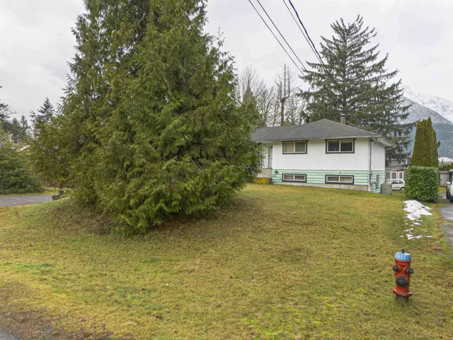 View of front of home featuring a front lawn and a chimney