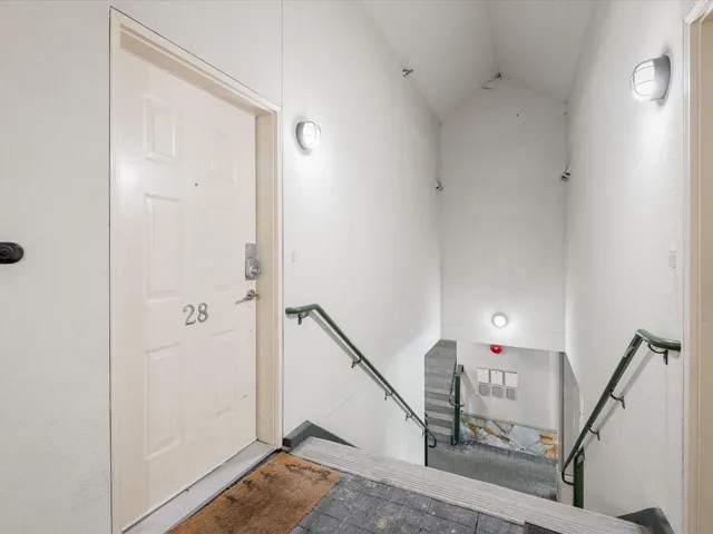 Interior space with lofted ceiling