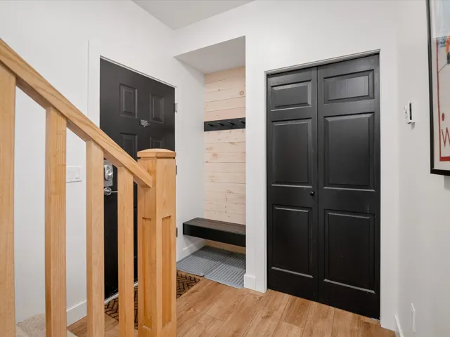 Interior space featuring wood finished floors