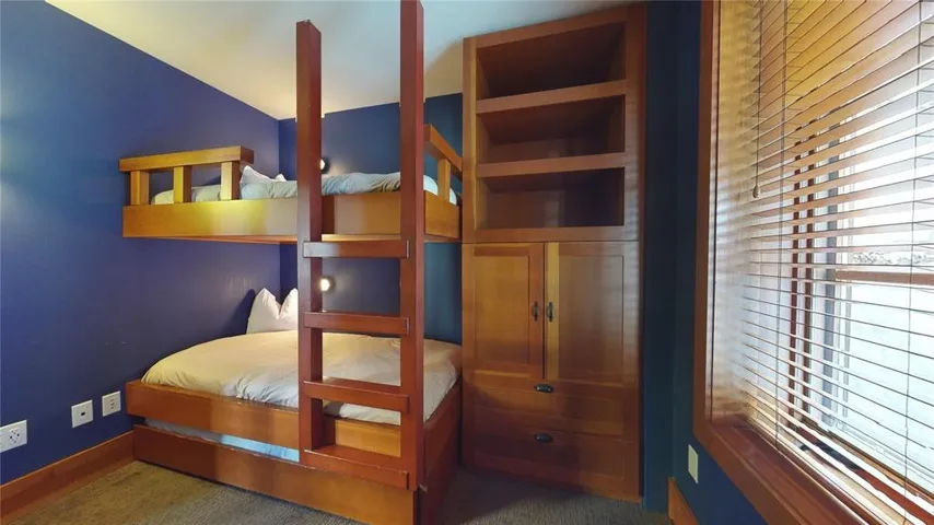 Bedroom with baseboards