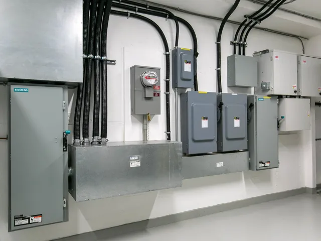 Utilities featuring electric panel