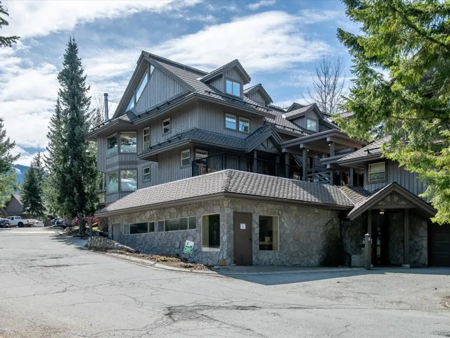 Exterior space with stone siding
