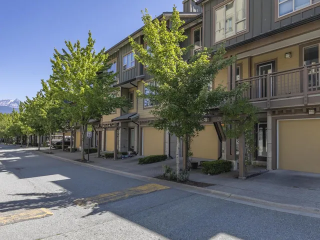 View of building exterior featuring a residential view