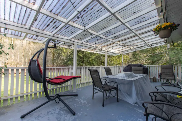 View of patio featuring outdoor dining space