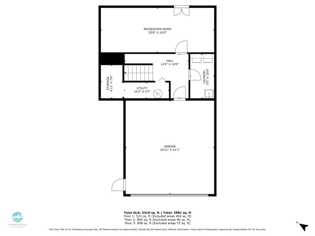 View of floor plan / room layout