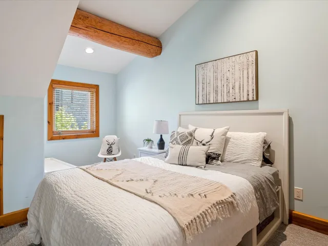 Bedroom with baseboards and recessed lighting