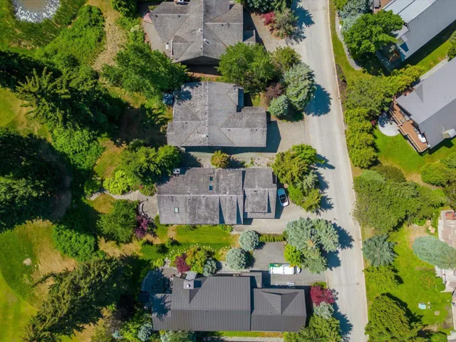 Aerial view of residential area