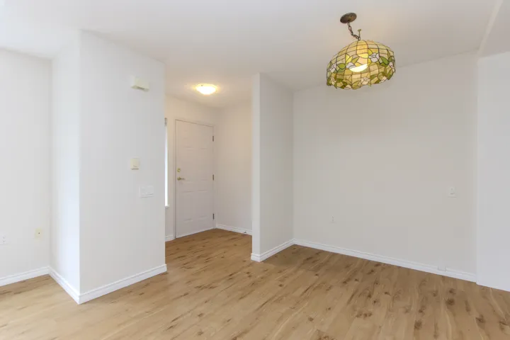 Empty room featuring light wood-style floors