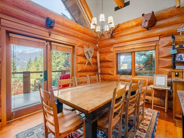 Dining area and large sunny deck!