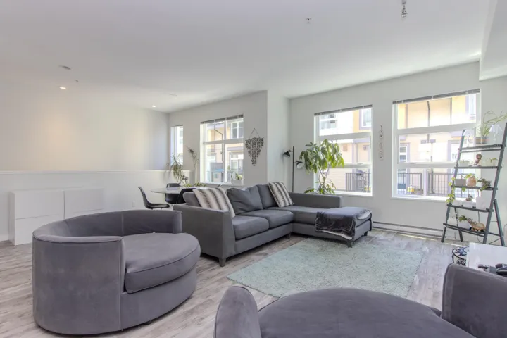 Spacious living room with plenty of room for dining area and seamlessly flow to kitchen....a great area to gather