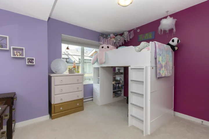 Spacious bedroom with built in closet