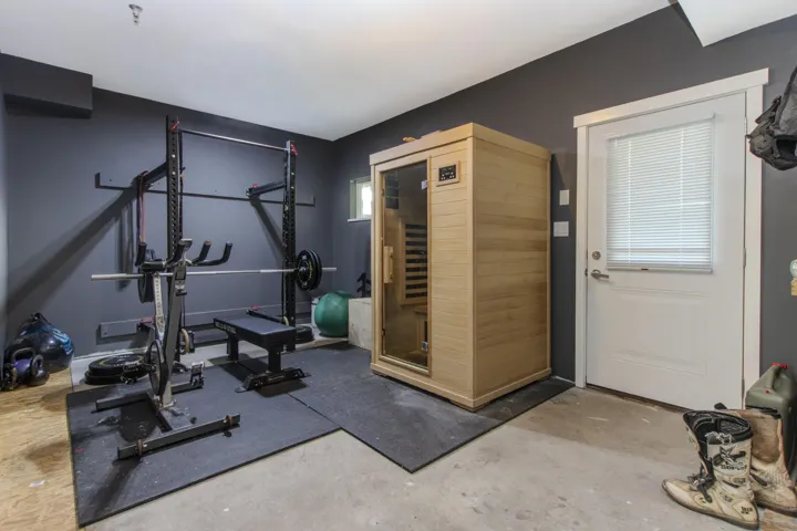 Versatile flex space behind the garage with access to fenced back yard and landscaped courtyard access. Think gym, office or playroom as options!