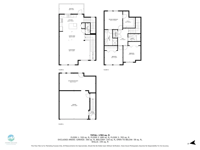View of property floor plan - all floors