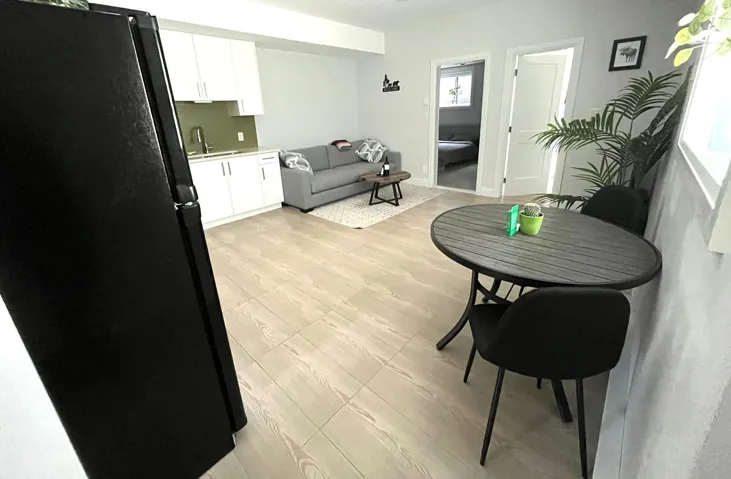 Dining space featuring baseboards