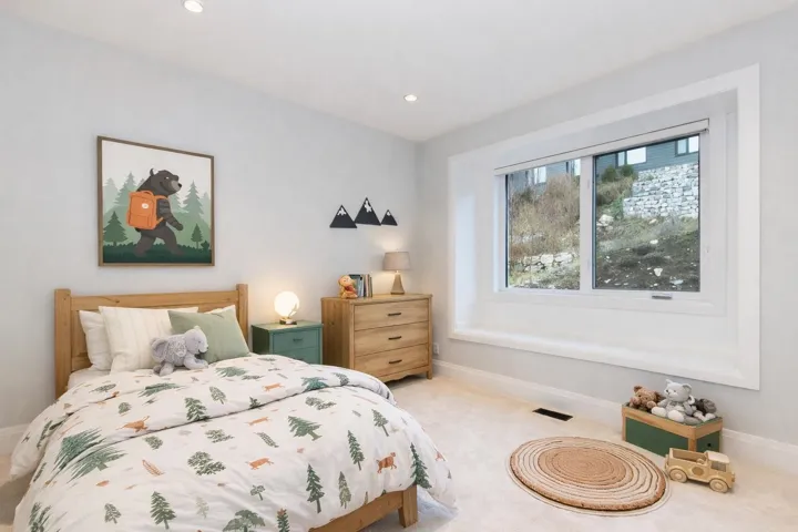 Virtually staged bedroom