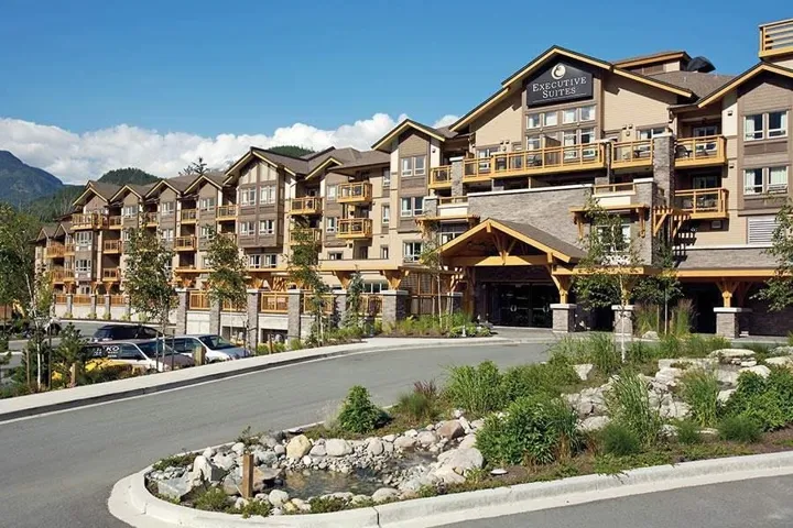 View of apartment building / complex with a mountain view