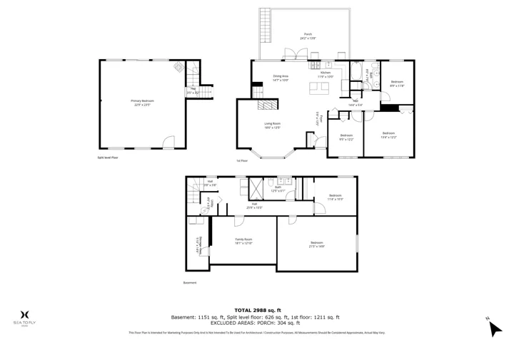View of floor plan / room layout