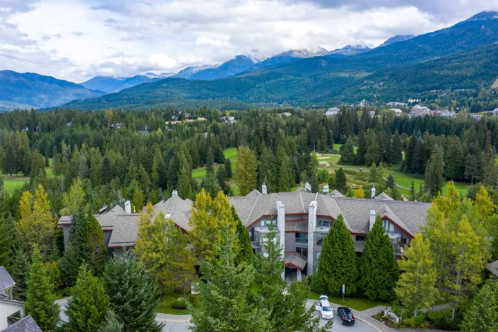Drone / aerial view featuring a wooded view and a mountain view