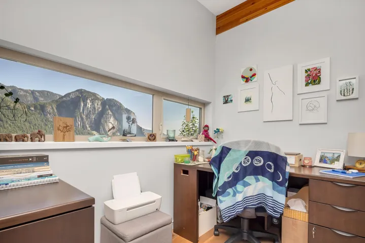 Office space with a mountain view